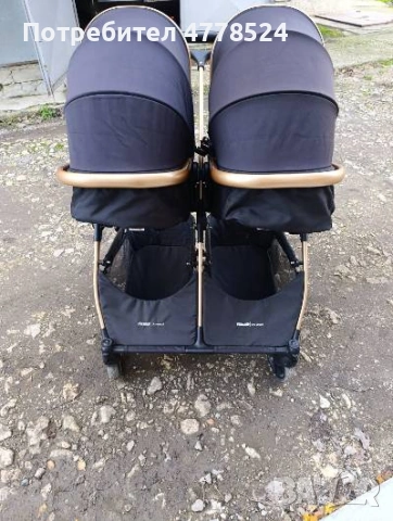Количка за близнаци, снимка 2 - Детски колички - 53987702