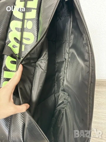 Тенис сак Tennis / Раница Wilson Elite 15 Exclusive  Падел, Padel – Употребяван, снимка 4 - Тенис - 54763480
