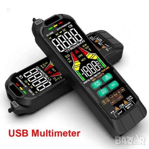 Професионален цифров мултицет MESTEK ZL128B Pro с USB зареждане, снимка 4 - Други инструменти - 55000253