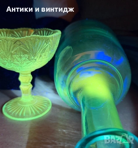 Медно купоросно старо стъкло