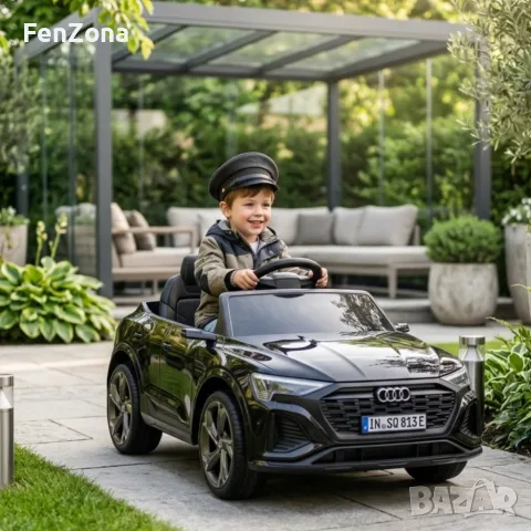 Детска акумулаторна кола Audi RS Q8 12V - Дистанционно, музика, LED светлини и амортисьор, снимка 5 - Коли, камиони, мотори, писти - 55517651