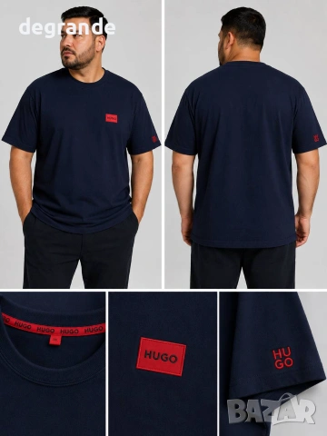 ♣️Мъжка тениска 💫Hugo Boss💫 3хл,4,хл,5хл,6,хл размер