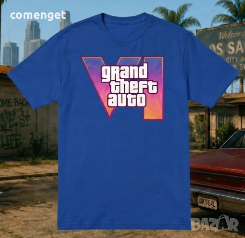 NEW 2026! Тениски GTA 6 - 5 цвята! Или поръчай модел с ТВОЯ идея!, снимка 3 - Тениски - 55145328