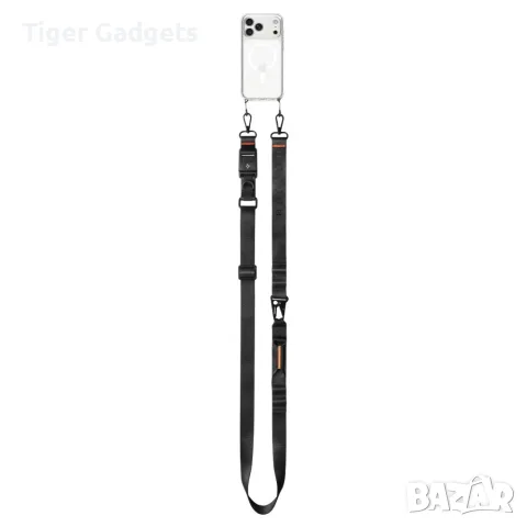 Универсална връзка за телефон Spigen DA30M Crossbody 2 в 1, Черна, снимка 2 - Калъфи, кейсове - 55577803