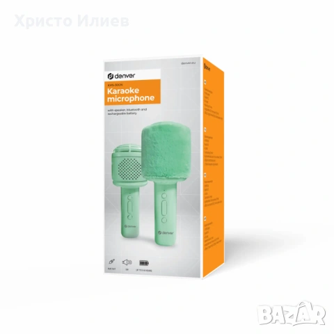 Караоке Микрофон Bluetooth Безжичен Зелен Розов, снимка 7 - Микрофони - 54867824
