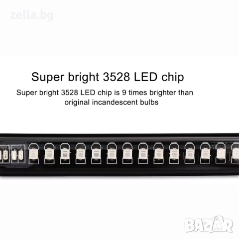 Гъвкава LED лента за мотор 48 диода – стоп, габарит и мигачи за мотоциклет, скутер, ATV 10102, снимка 12 - Части и Платки - 54657773