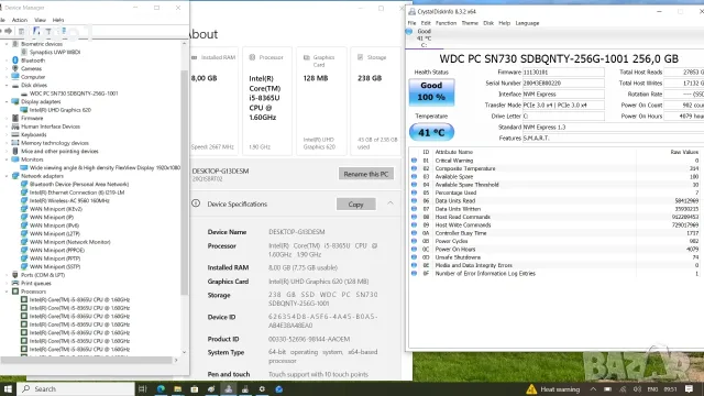 Lenovo Thinkpad X390 Touchscreen FHD IPS i5-8365U/256GB/8GB, снимка 9 - Лаптопи за дома - 55644482