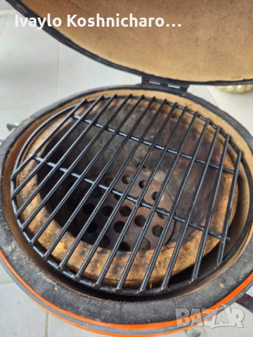 Керамично барбекю Kamado BergHOFF 33 см (13") – оранжево, снимка 7 - Барбекюта - 54780919