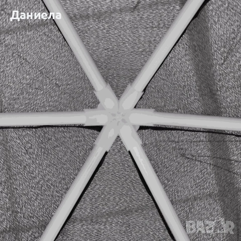 Шестоъгълна сива градинска шатра 2x2x2x2.5 м с мрежа против комари, 2 входа , снимка 8 - Градински мебели, декорация  - 54749602