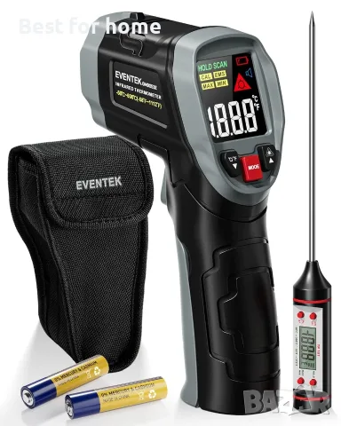 Инфрачервен термометър Eventek, [3 в 1]