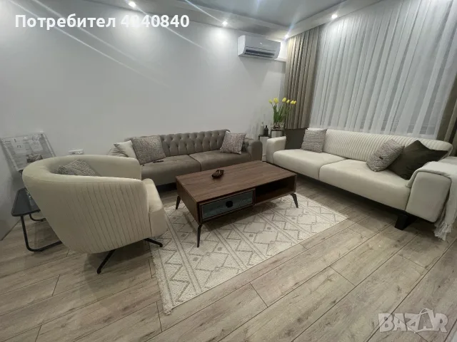 Холова гарнитура+масичка ( 3+3+1), снимка 3 - Дивани и мека мебел - 55296207
