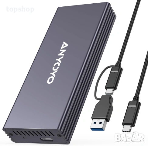 Външна Алуминиева Кутия за MAC SSD (12+16 PIN) ANYOYO USB-C 3.2 – Чисто нова (без опаковка)  