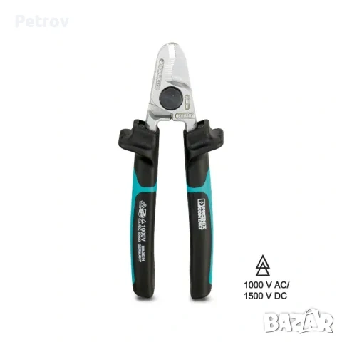 PHOENIX CONTACT - CUTFOX 16 - VDE 1000 V - Made in Germany - ЧИСТО НОВА Кабелна Ножица cap. 50 mm² !, снимка 3 - Клещи - 47827907