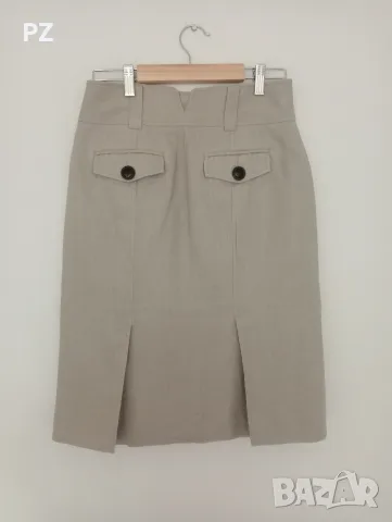 Пола Zara, 100% лен, снимка 2 - Поли - 55673550