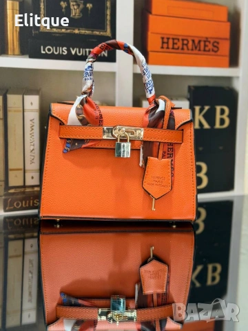 чанти 👜HERMES Kelly 𝐦𝐢𝐧𝐢 ↔️𝟐𝟏𝐜𝐦↕️𝟏𝟔 𝐜𝐦 ✅ , снимка 4 - Чанти - 54485203