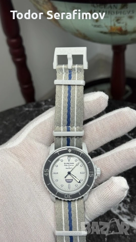 Blancpain X Swatch BIOCERAMIC SCUBA FIFTY FATHOMS COLLECTION Часовник, снимка 6 - Мъжки - 54720836