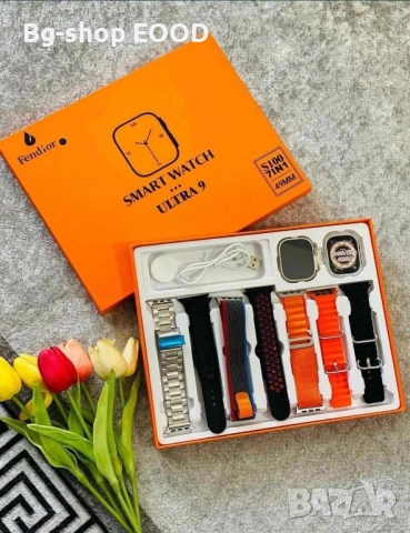 Смарт часовник 7в1, Smart watch ULTRA, Спортен часовник за мъже и жени, снимка 3 - Смарт часовници - 54386865