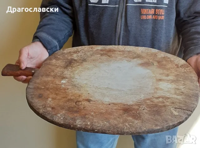 няколко: Стара фурнаджийска лопата, дъска и 4  бр. стари дървени кухненски дъски за рязане, дъска, снимка 12 - Други ценни предмети - 31481771