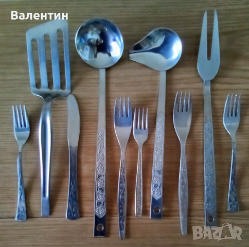 Лот от 25 български и руски прибори за хранене + подарък 10 руски прибори за хранене и готвене, снимка 7 - Прибори за хранене, готвене и сервиране - 54302778