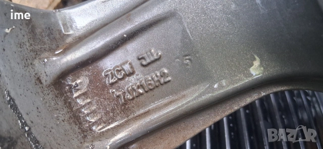 4бр ляти джанти 7J16 ЕТ35. 5x112. Свалени са от Passat. Стават и на Golf, Touran, Audi и др..., снимка 2 - Гуми и джанти - 55158648