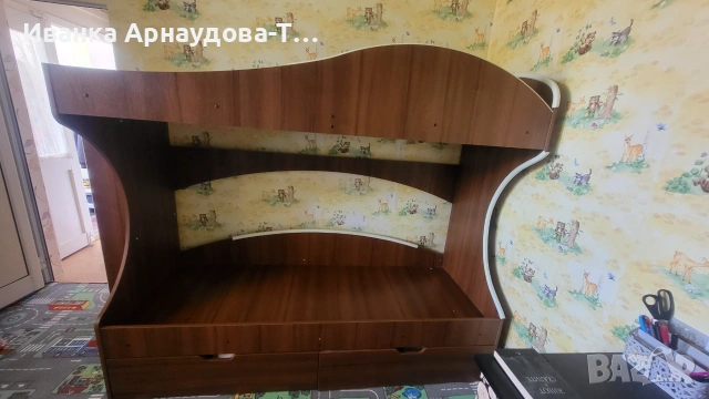 Двуетажно детско легло , снимка 2 - Мебели за детската стая - 55229097