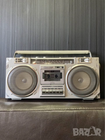 SHARP GF-7474Z VINTAGE RETRO BOOMBOX радио касетофон, снимка 5 - Радиокасетофони, транзистори - 54013863