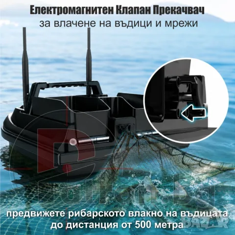 Лодка за захранка Flytec V600 GPS Pro с батерия 18000mAh, снимка 12 - Стръв и захранки - 55309806