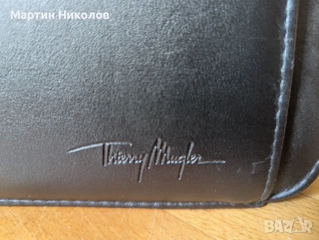 Thiery Mugler - дизайнерска кожена чанта за документи, снимка 2 - Чанти - 54236987