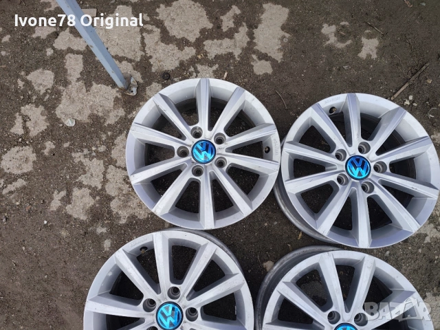 ПРОМОЦИЯ АЛУМИНИЕВИ ДЖАНТИ за VW GOLF 7 5x112 15цола.Отлично състояние, снимка 4 - Гуми и джанти - 54150440