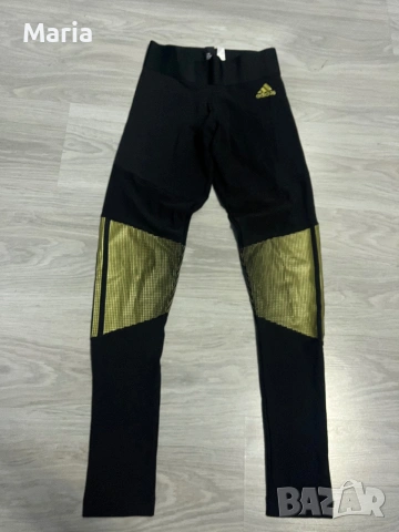 Оригинален дамски клин Adidas XS черен със златисти елементи