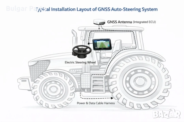 GPS Автопилот за трактор – RTK точност до 2.5 см, снимка 3 - Селскостопанска техника - 54619054