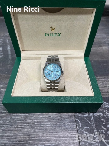 Продавам мъжки часовник Rolex Land-Dweller Ice Blue, снимка 8 - Мъжки - 54403530