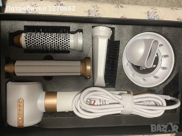 Multi-Stylers 5-in-1 – многофункционален уред за оформяне на коса (сешоар + маша + четки + дифузер), снимка 2 - Сешоари - 55180636