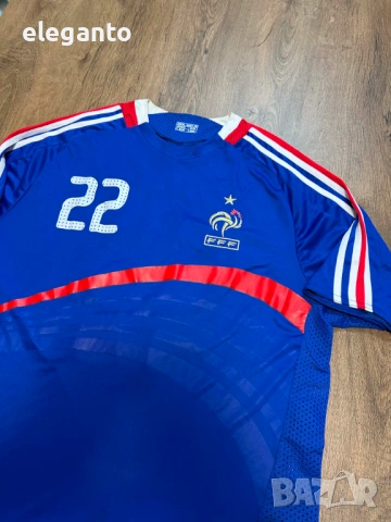 Мъжка футболна тениска France x RIBERY #22 домакиска 2006/07 scoreDrow Shirt , XL размер РЕП., снимка 3 - Тениски - 54572347