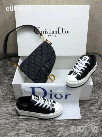 дамски кецове и чанта Christian Dior , снимка 2 - Кецове - 55089283