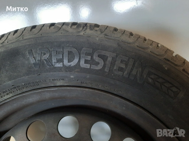 Летни гуми с желязни джанти 14 ки от Опел Астра F с четири дупки, снимка 9 - Гуми и джанти - 53973278