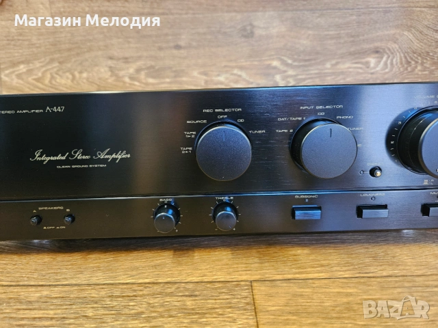 Усилвател Pioneer A-447 – Японска мощ и детайл, Made in Japan, снимка 4 - Ресийвъри, усилватели, смесителни пултове - 54629270