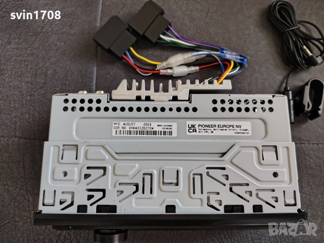 Авто Ресийвър PIONEER MVH-S320BT BLUETOOTH, снимка 2 - Ресийвъри, усилватели, смесителни пултове - 54356314