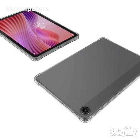 Прозрачен TPU калъф със скрийн протектор от закалено стъкло за Lenovo Tab 10.1 (2025), снимка 4 - Калъфи, кейсове - 54267385