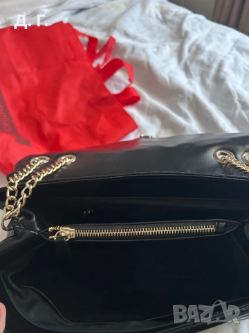 Черна орегинална чанта valentino, снимка 2 - Чанти - 54842456