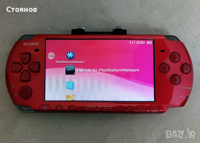 Уникат - Sony PSP 3008 RED + Лот аксесоари, снимка 2 - PlayStation конзоли - 55459587
