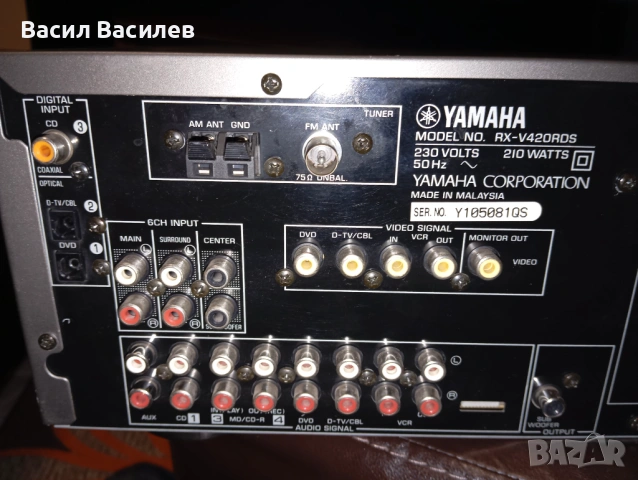 Продава се ресийвър Yamaha RX-V420RDS, снимка 9 - Ресийвъри, усилватели, смесителни пултове - 54840454