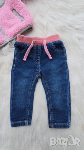 Бебешко яке и дънки за момиче 3-6 месеца, снимка 3 - Бебешки якета и елеци - 54054153