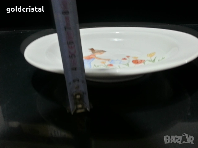 български порцелан дълбока чиния , снимка 4 - Антикварни и старинни предмети - 54023150