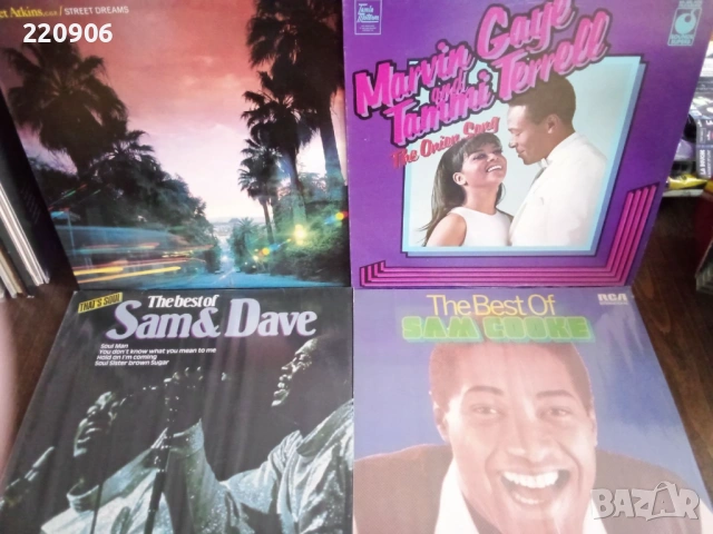 Плочи Sam & Dave, Marvin Gaye, Sam Cooke, Chet Atkins перфектни ЛК
