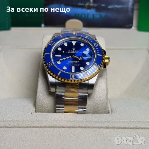 Rolex Submariner Bluesy Мъжки Часовник С Кутия Документи И Подаръчна Чанта Код Chronolux55, снимка 8 - Мъжки - 55649105