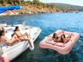 Голям надуваем дюшек/ матрак за басейн за двама HeySplash XL с поставки за чаши, снимка 10
