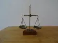 Бижутерска аптекарска везна месинг #2, снимка 1