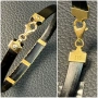Силиконова гривна със златен кръст 585 14 карата zlatna grivna krast gold, снимка 7