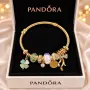 Дамски позлатени гривни Pandora 💎, снимка 3